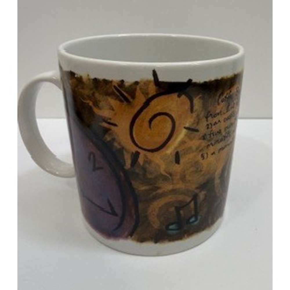 Vtg 1998 Starbucks Coffee Break Essentials Jumbo Mug 20oz Abstract Art Large